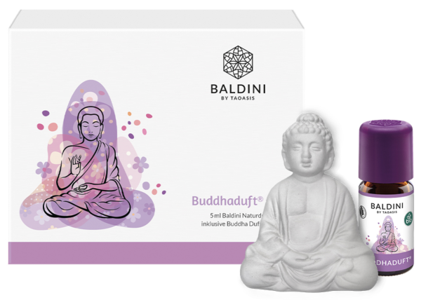 Baldini - Buddhaduft® Set mit 5 ml Buddhaduft und Buddha-Duftstein